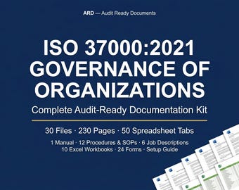 ISO 37000 Governance Full Pack System Documents