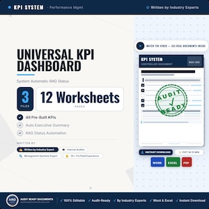 Sistema di dashboard KPI universale / Report esecutivo automatico sullo stato RAG (download digitale)
