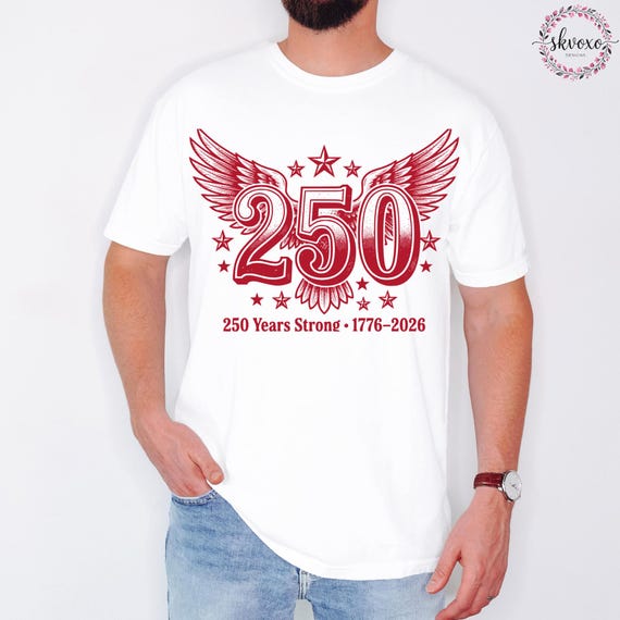 250 Years T-Shirt, 250th Anniversary Shirt, 4th of July Shirt, Comfort Colors®