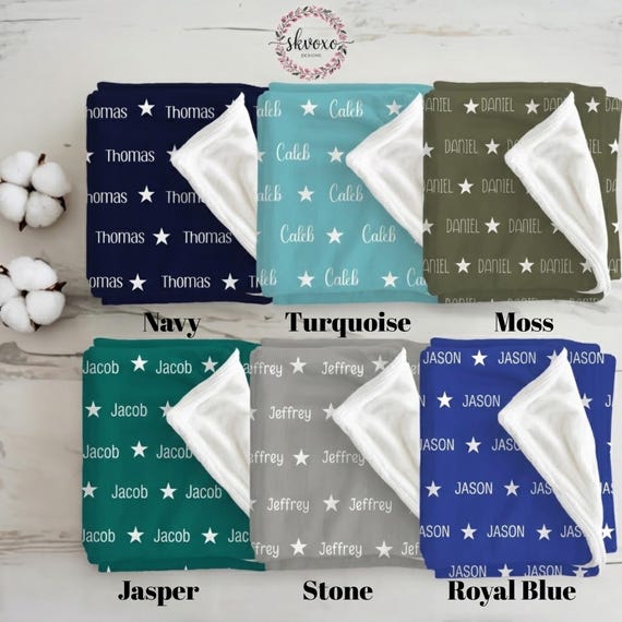 Custom Baby Receiving Blanket, Personalized Newborn Name Blanket, Custom Name Swaddle Blanket, Personalized Baby Shower Keepsake