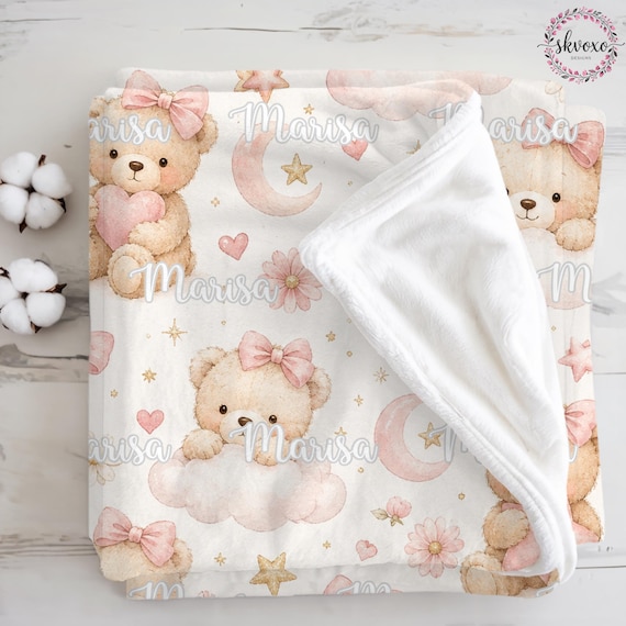 Personalized Baby Blanket | Custom Nursery Name Blanket