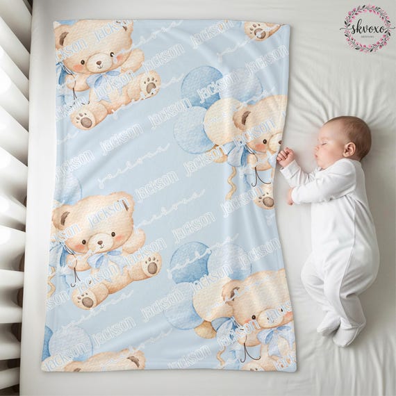 Custom Baby Blanket with Name, Personalized Name Blanket, Newborn Hospital Blanket, Custom Baby Gift, Baby Name Swaddle