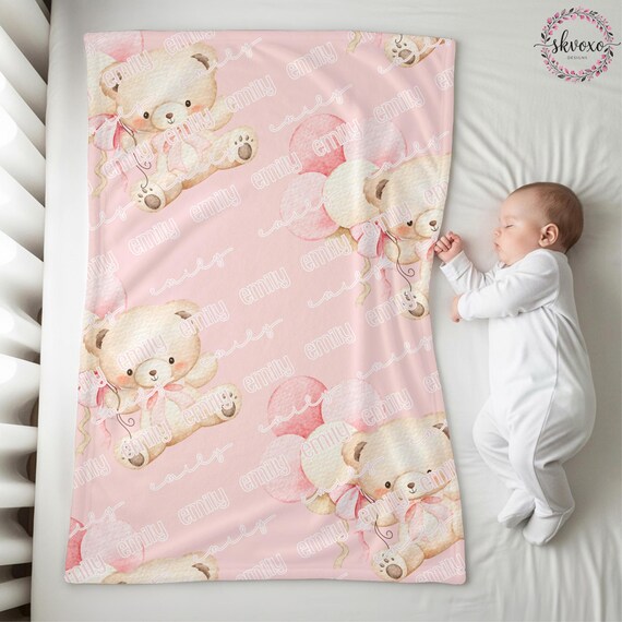 Custom Baby Blanket with Name, Personalized Name Blanket, Newborn Hospital Blanket, Custom Baby Gift, Baby Name Swaddle