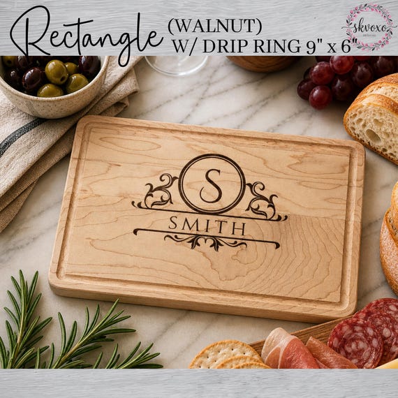 Custom Engraved Wooden Cutting Board | Personalized Charcuterie Board | Wedding Gift | Housewarming Gift | Anniversary Gift | Christmas Gift