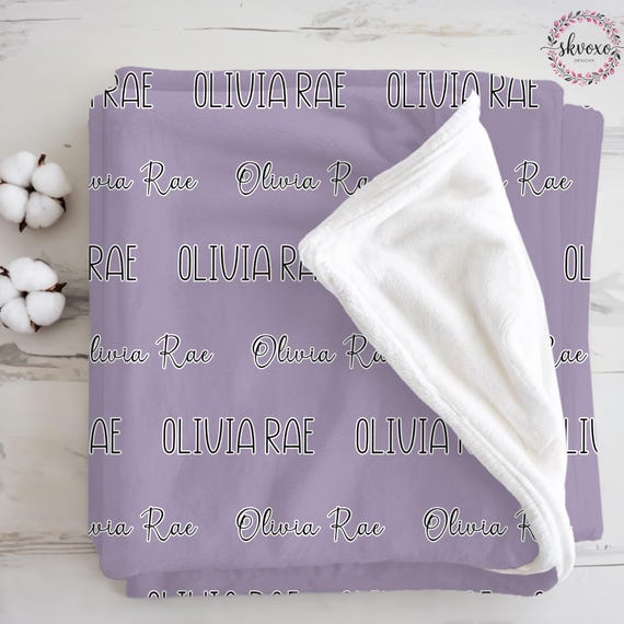Custom Baby Receiving Blanket, Personalized Newborn Name Blanket, Custom Baby Blanket with Name, Personalized Nursery Blanket, Newborn Gift
