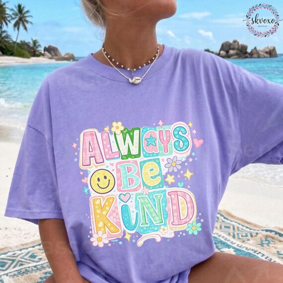 Comfort Colors® Preppy Mental Health Collage Shirt, Positive Quote Shirt,  Mental Health Bundle Shirt, Always Be Kind Shirt