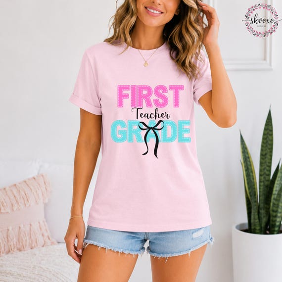 Teacher Shirt | Custom Grade Teacher Shirt | Back to School Shirt | First Day of School Shirt | Teacher Gift