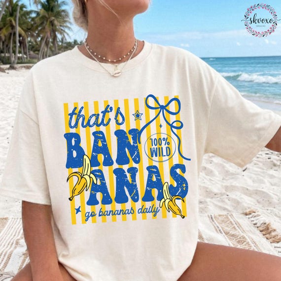 Thats Bananas Shirt, Summer Fruit Tshirt, Retro Graphic Tee, Banana Graphic Tee, Trendy Summer Shirt, Comfort Colors®, Food Pun Shirt