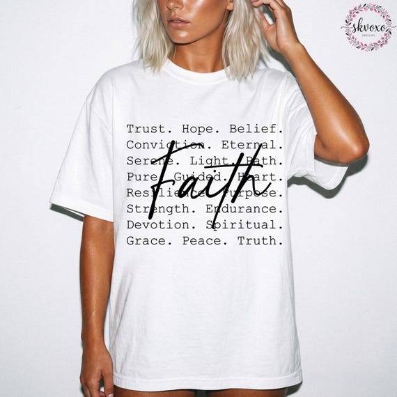 Comfort Colors® Faith Shirt, Bible Verse Shirt, Christian Shirt, Womens Scripture