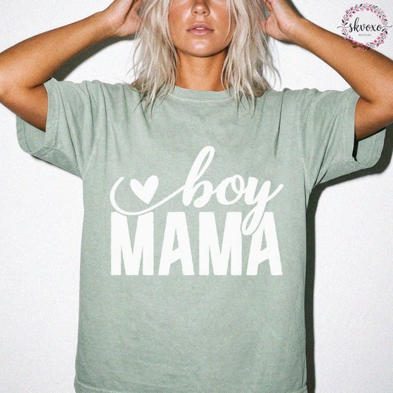 Comfort Colors® Boy Mom Shirt, Pregnancy Announcement Boy, Mama of Boys Shirt, Mother's Day Gift, Cute Mom Tee