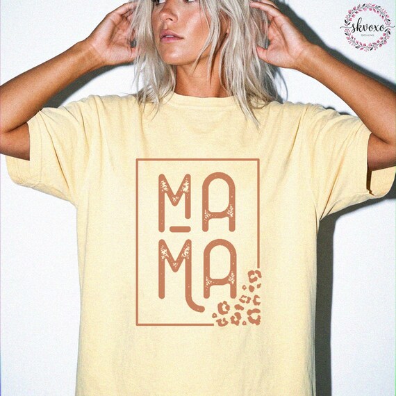 Comfort Colors Mama Shirt, Mothers Day Gift, Birthday Gift for Mom, New Mom Gift, Minimalist Mom Shirt