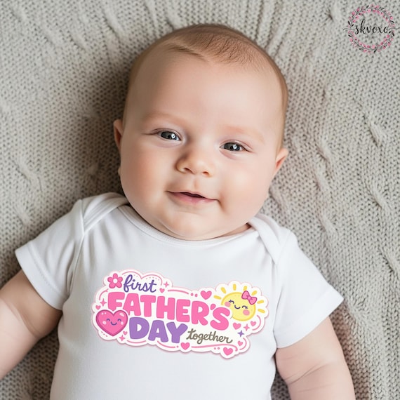 First Father's Day Baby Bodysuit | Baby Girl Tee