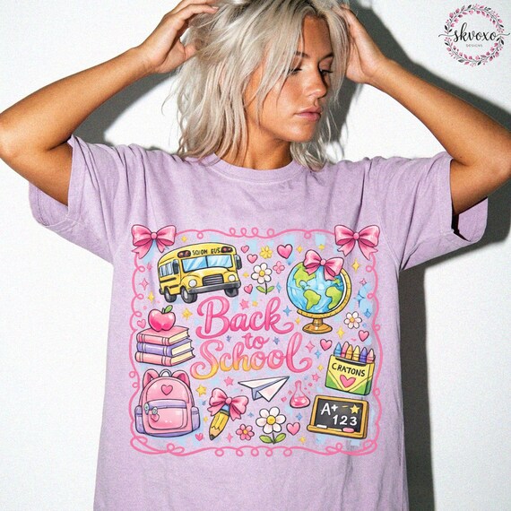 Comfort Colors Back to School Shirt, Cute Kindergarten Shirt, Teacher Life Shirt, Teacher Shirt, Teacher Gift