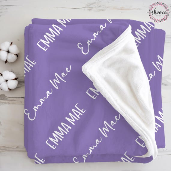 Custom Baby Blanket with Name, Personalized Name Blanket, Newborn Hospital Blanket, Custom Baby Gift, Baby Name Swaddle