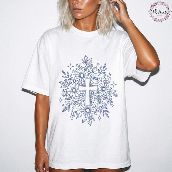 Comfort Colors® CROSS Shirt, Faith Shirt, Christian Shirt, Christian Apparel