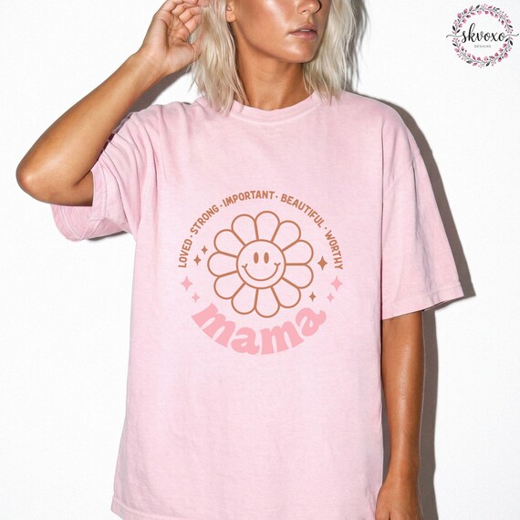 Comfort Colors Mama Shirt, Mothers Day Gift, Birthday Gift for Mom, New Mom Gift, Minimalist Mom Shirt