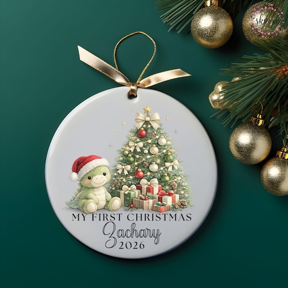 Personalized My First Christmas Ornament 2026, Babys First Christmas Ornament, Custom Name Newborn Keepsake, Baby Boy Christmas Gift