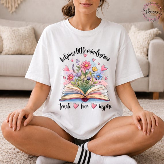 Comfort Colors® Helping Little Minds Grow Shirt, Teacher Shirt, Gift For Teacher, Teacher Appreciation, Inspirational Teacher Tee