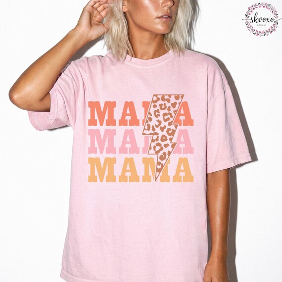Comfort Colors Mama Shirt, Mothers Day Gift, Birthday Gift for Mom, New Mom Gift, Minimalist Mom Shirt