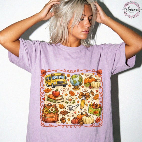 Comfort Colors First Day of School Shirt, Cute Fall Shirt, Teacher Life Shirt, Teacher Shirt, Teacher Gift