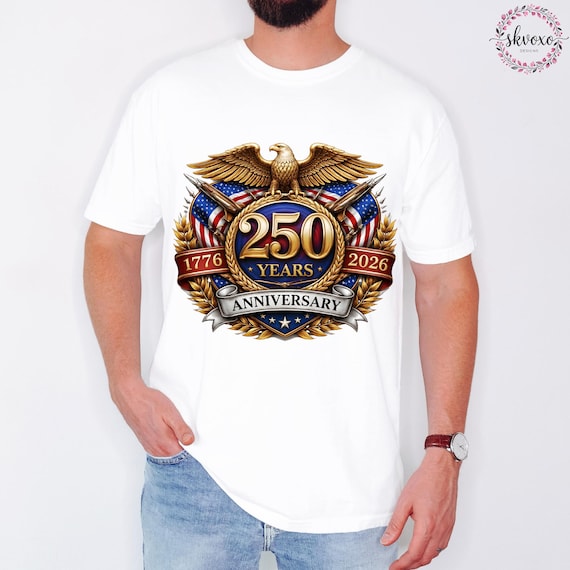 USA 250th Anniversary Shirt, 250 Years Patriotic T-Shirt, Comfort Colors®,  4th July 250th Shirts, 4th of July Shirt