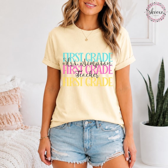 Personalized Teacher Shirt | Custom Grade Teacher Shirt | Back to School Shirt | First Day of School Shirt | Teacher Gift