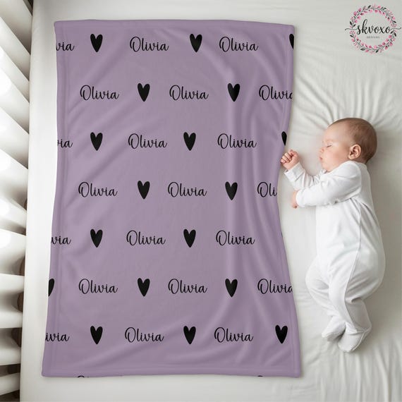 Personalized Name Blanket, Custom Baby Girl Gift Blanket, Baby Blanket, Kids Blanket, Personalized Christmas Gift