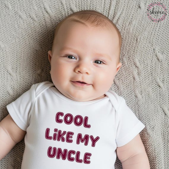 Cool Like My Uncle Bodysuit | Baby Bodysuit | Baby Tee