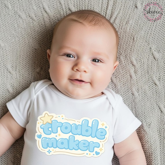 Troublemaker Baby Bodysuit | Baby Boy Tee