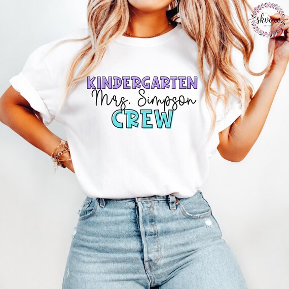 Custom Grade Teacher Crew Shirt l Back to School Shirt | Last Day of School Shirt | Teacher Life Shirt | Teacher Gift