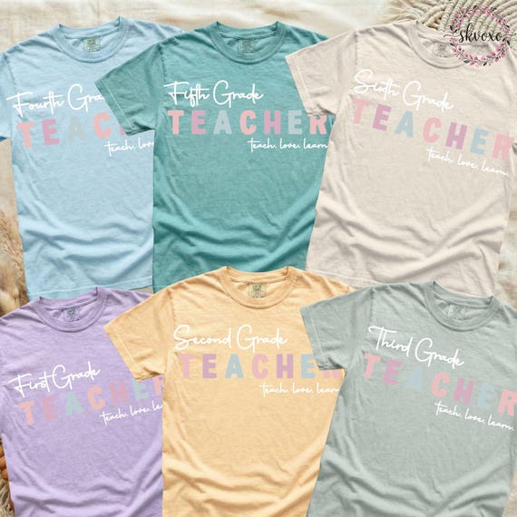Comfort Colors Teacher Shirt First Grade Teacher Shirt 1st Grade Teacher Shirt 1st Grade Teacher Tee Back to School Shirt Teacher Tee