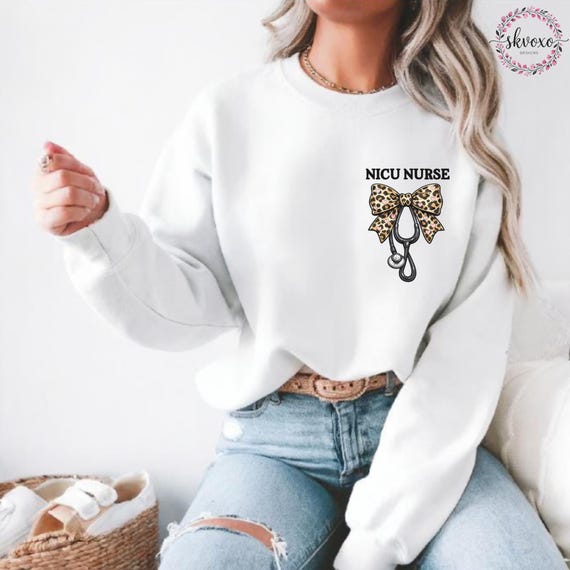 Custom Nurse Sweatshirt, Personalized Designation Sweatshirt, Nurse Life Outfit, Nurse Appreciation Clothing, Cute Nurse Gift