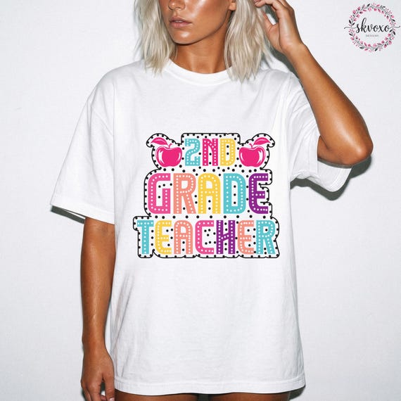 Comfort Colors® Second Grade Teacher Shirt, Teacher Life  Shirt, Back to School Shirt, First Day of School Apparel