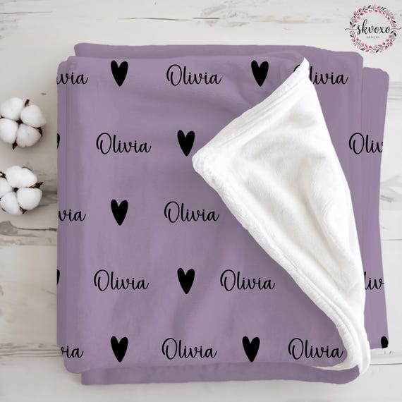 Personalized Name Blanket, Custom Baby Girl Gift Blanket, Baby Blanket, Kids Blanket, Personalized Christmas Gift