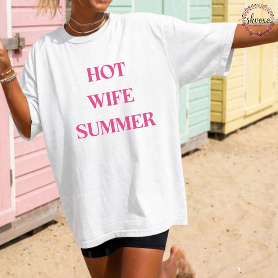 Comfort Colors® Hot Wife Summer TShirt | Bachelorette Party Tee | Funny Newlywed Shirt | Honeymoon Top | Bride Era