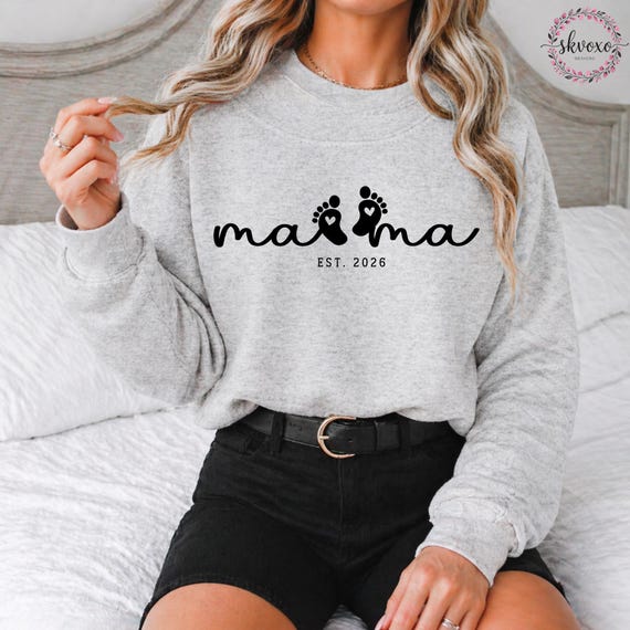 Custom Mama Sweatshirt, Personalized Mamas, Mamas Sweatshirt, Mothers Day Gift, Pregnancy Gift