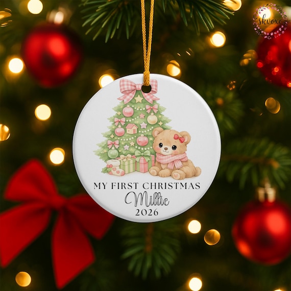 My First Christmas Tree Ornament | Ceramic Keepsake 2026