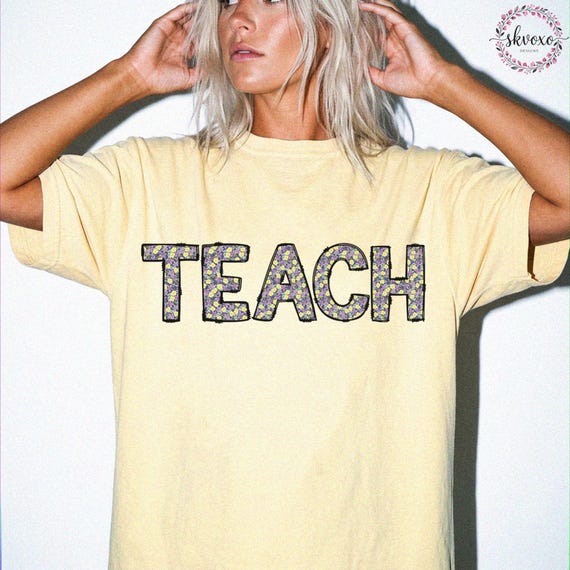 Comfort Colors® Teach Shirt, Teacher Shirt, Back to School Tee, Teacher Gift, School Shirt, Teacher Life Shirt, Teacher Appreciation