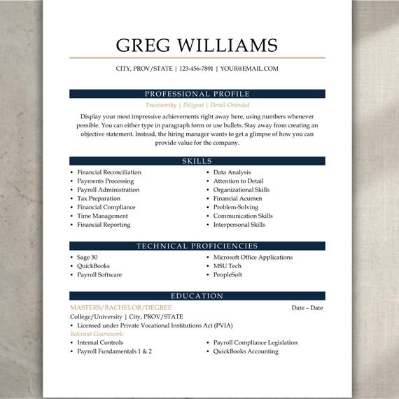 ATS Friendly Resume Template for Word, ATS Resume, ATS Cv Resume Template, Minimalist Resume, Simple Resume, Basic Resume