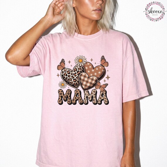 Comfort Colors Mama Shirt, Mothers Day Gift, Birthday Gift for Mom, New Mom Gift, Minimalist Mom Shirt