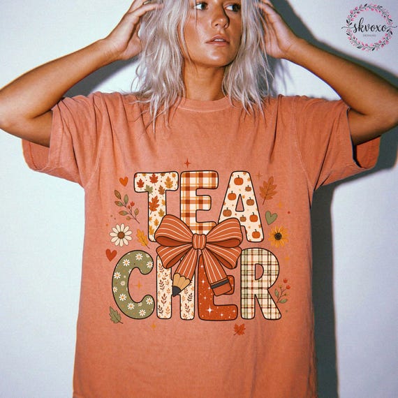 Teacher Fall Autumn T-shirt | Fall Shirt | Back to School Shirt | Thanksgiving Shirt