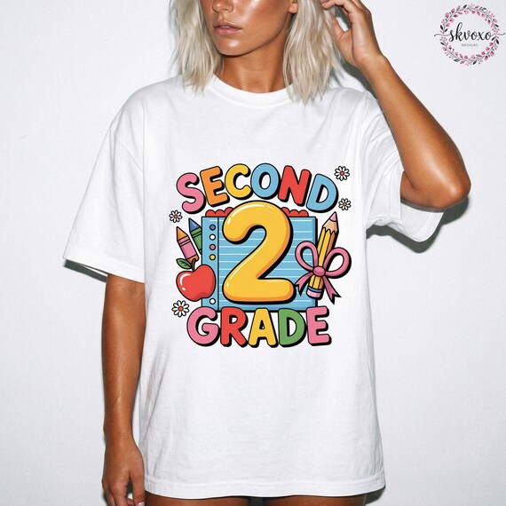 Comfort Colors® Second Grade Teacher Shirt, Teacher Life  Shirt, Back to School Shirt, First Day of School Apparel