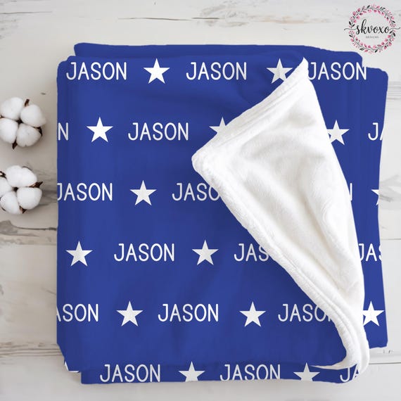 Personalized Name Blanket, Custom Baby Boy Gift Blanket, Baby Blanket, Kids Blanket, Personalized Christmas Gift