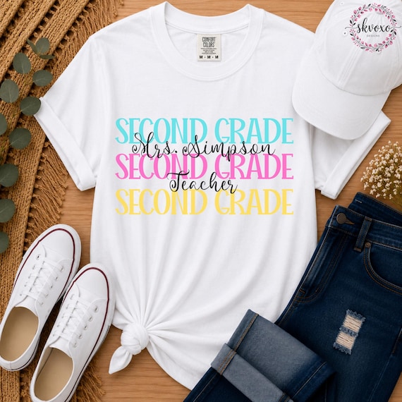 Personalized Teacher Shirt | Custom Grade Teacher Shirt | Back to School Shirt | First Day of School Shirt | Teacher Gift
