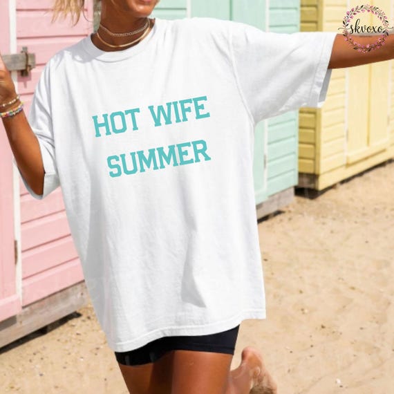 Comfort Colors® Hot Wife Summer TShirt | Bachelorette Party Tee | Funny Newlywed Shirt | Honeymoon Top | Bride Era