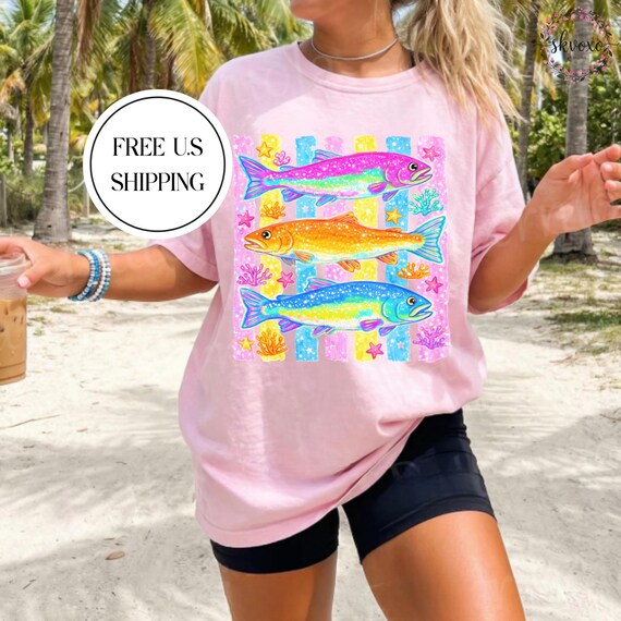 Comfort Colors® Coastal Preppy Summer T-Shirt | Beach Vibes Shirt | Summer Vibes Shirt