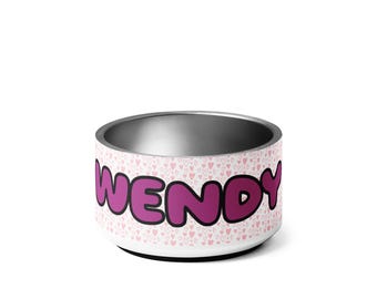 Comedero personalizado para mascotas: añade el nombre de tu mascota. Comedero personalizado para perros y gatos de acero inoxidable antideslizante.