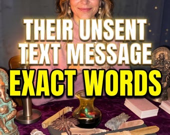 Leitura Psíquica da Mensagem de Texto Não Enviada Exata | Leitura Telepática da Mente | Verdade Revelada na Mesma Hora | 100% Humano Real