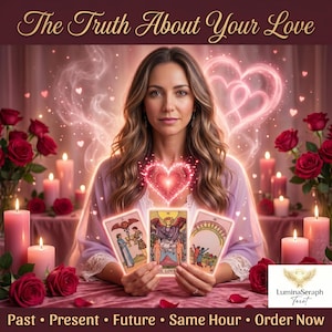 Love Tarot Reading | Past Present Future Soulmate Connection (Same Hour Delivery)