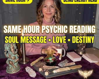 Same Hour Psychic Energy Reading | Blind Soul Reading | Love Career Destiny Guidance | Fast Delivery | Angelic Intuitive Message